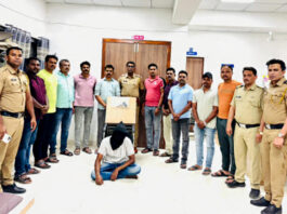 बीडमध्ये गोळीबार;फरार मकोका आरोपी अशीष आठवले फिल्मी स्टाईलने पकडला