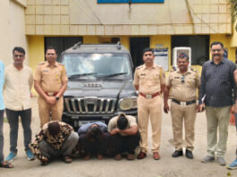 बीडमध्ये मोठी कारवाई! स्कॉर्पिओतून गोवंश चोरी करणारी टोळी जेरबंद; ३ लाखांचे वाहन जप्त
