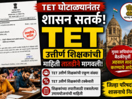 सह्याद्री माझा इफेक्ट : TET घोटाळ्यानंतर शासन सतर्क; उत्तीर्ण शिक्षकांची माहिती तातडीने मागवली”