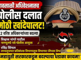 राज्यात १२ वरिष्ठ पोलीस अधिकाऱ्यांच्या बदल्या; सरकारकडून फेरबदलांचा धडाका कायम